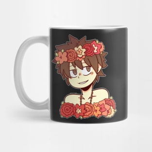 Gray Flower Crown sticker Mug